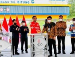 Disaksikan Olly, Wali Kota Manado Bersama Presiden RI Tekan Tombol Peresmian Tol Manado-Bitung