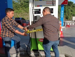 Hebat! Polda Sulut Segel Dispenser Pertalite di SPBU yang Diduga Milik Gubernur