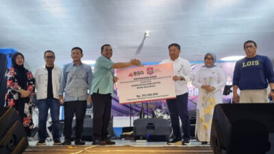BSG Serahkan CSR Rp 392jt ke Pemkab Bone Bolango