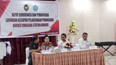 Percepat Pembangunan BCS dan PLBN Marore, Kemenko Polhukam RI Rakor di Sangihe