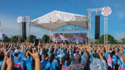 Ribuan Pendukung Prabowo-Gibran Goyang Manado, Simon : Terimakasih