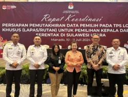 Rutan Manado – KPU Sulut Rakor Pemutakhiran Data Pemilih TPS Lokasi Khusus