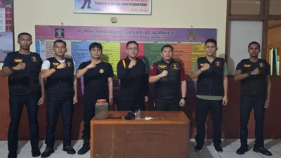 Deteksi Dini Gangguan Kamtib, Rutan Manado Kembali Geledah Blok WBP