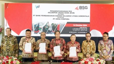BSG Tandatangani Kerjasama KUB dengan Mega Corpora, Bukti Komitmen Majukan Sulut dan Gorontalo
