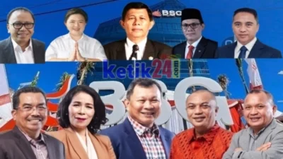 Jajaran Komisaris (atas-red) dan Direksi (bawah-red) Bank SulutGo.