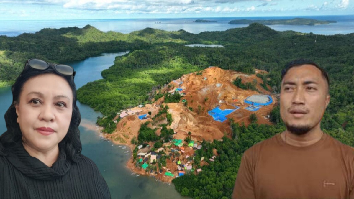 Lokasi PETI yang diduga sudah merusak hutan lindung Bowone, Kabupaten Kepulauan Sangihe