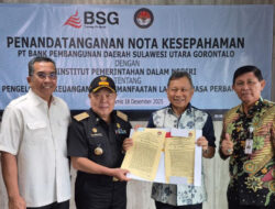 Bank SulutGo Perkuat Tata Kelola Keuangan dan Layanan Perbankan dengan IPDN Sulut Melalui Nota Kesepahaman