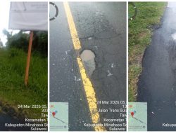 Soroti Pernyataan Kadis PUPR Sulut Deicy Paath, INAKOR Sulut : Jalan Rusak Harus Ditangani Konkret