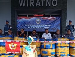 Ini Penjelasan Kodaeral VIII Manado Terkait Penangkapan 1450 Kg Sianida Selundupan Asal Filipina