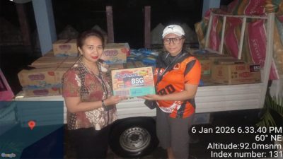 Bank SulutGo Salurkan Bantuan Natura bagi Korban Banjir Bandang Siau